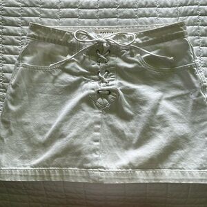 PACSUN White Denim Skirt